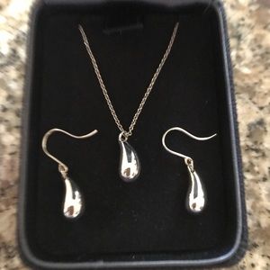 Tiffany & Co. Teardrop Earrings & Necklace